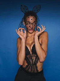 Bunny Ear Veil Headband