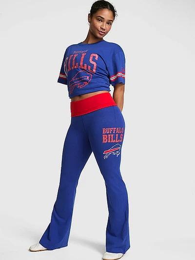 All-Day Cotton™ Bling Foldover Flare Leggings