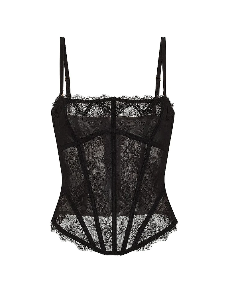 Rose Lace Corset Top