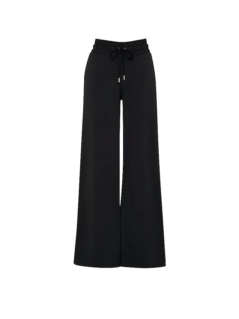 PINK Relay™ Smocked-Band Straight-Leg Pants