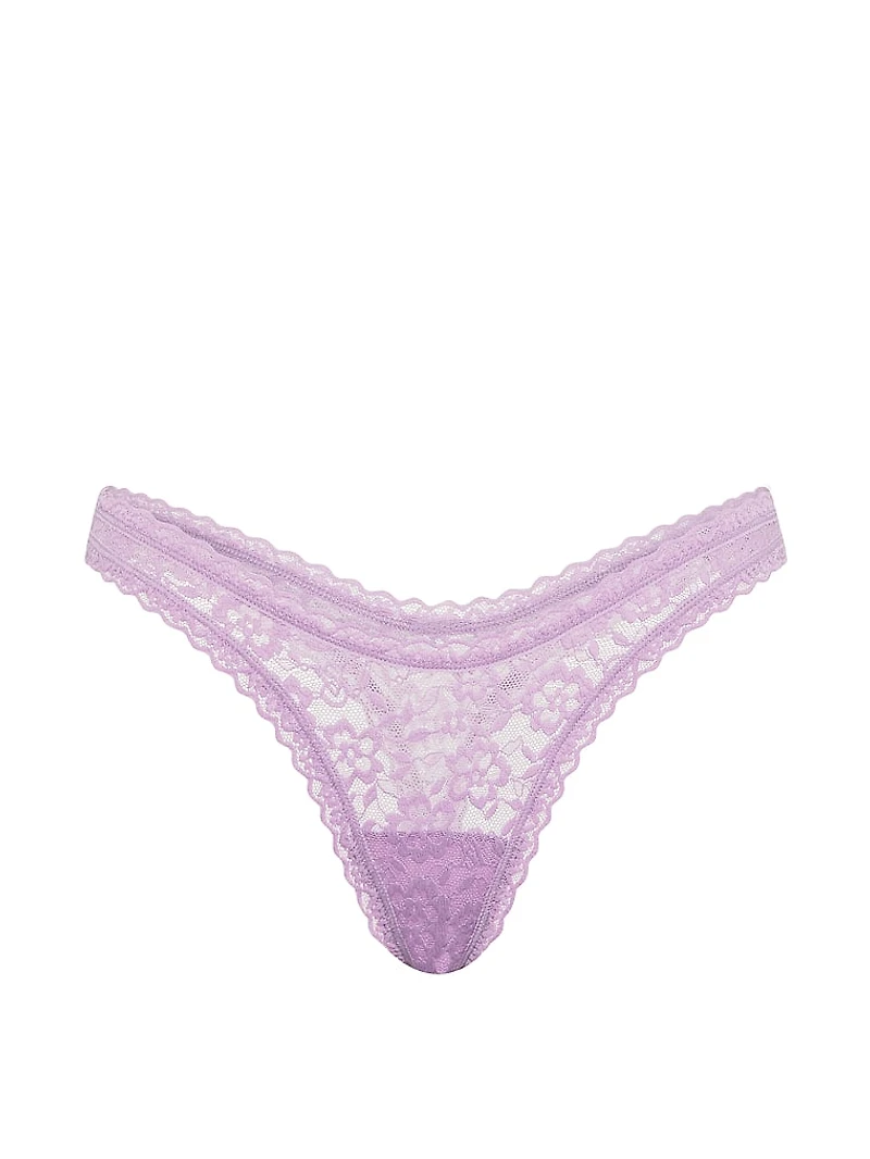 Lace Ultra-Mini Scoop Thong Panty