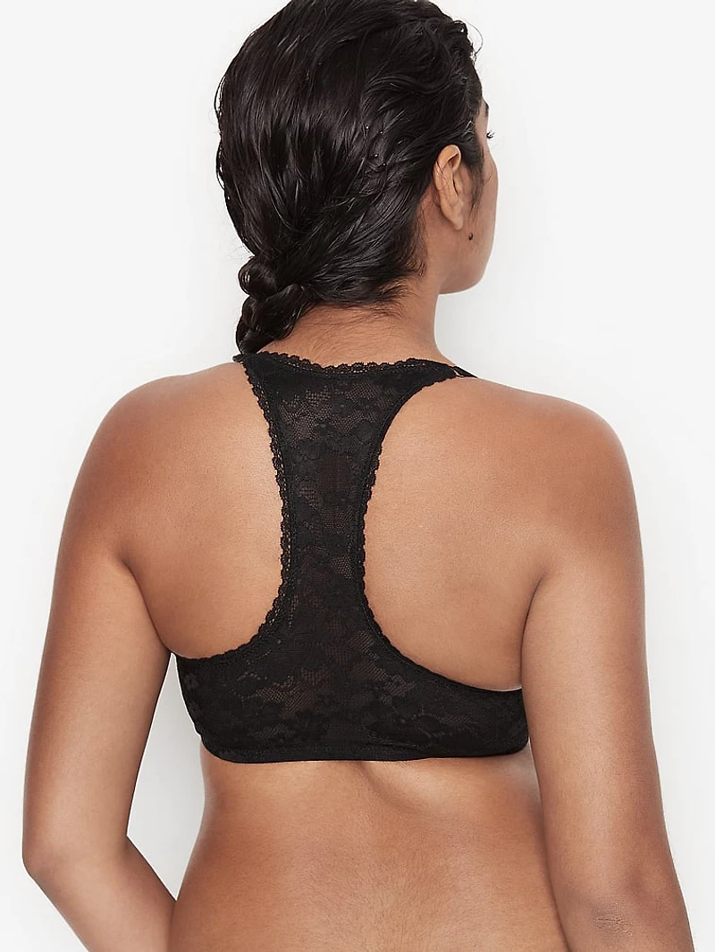 Lace Detail Shimmer Push-Up Bra