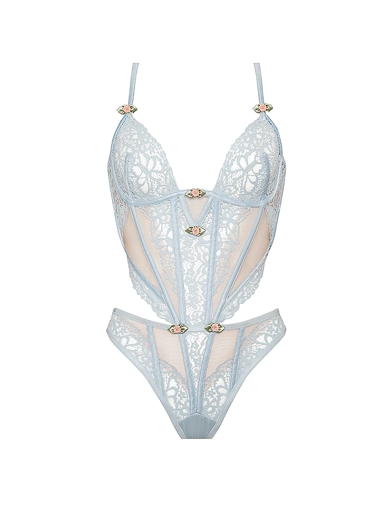 Butterfly Lace Teddy