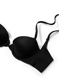 Smooth Lightly Lined Plunge Demi Bra