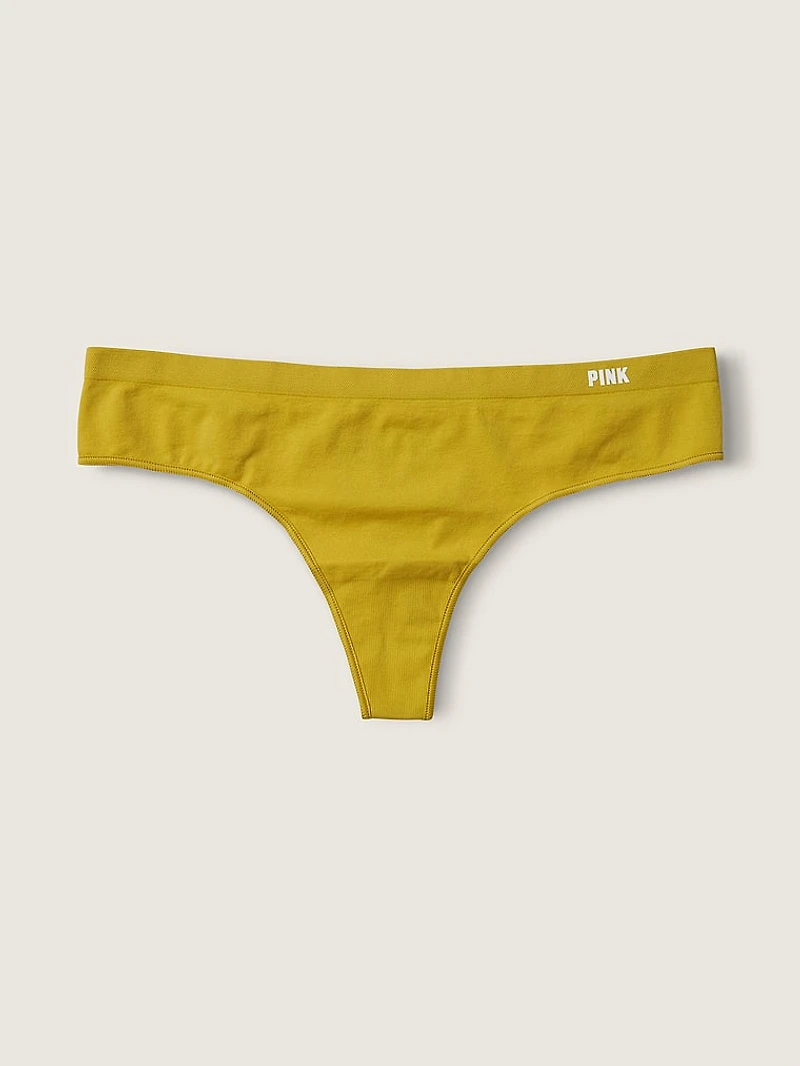 Seamless High-Leg Thong Panty