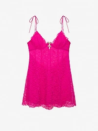 Butterfly Lace Slip Dress