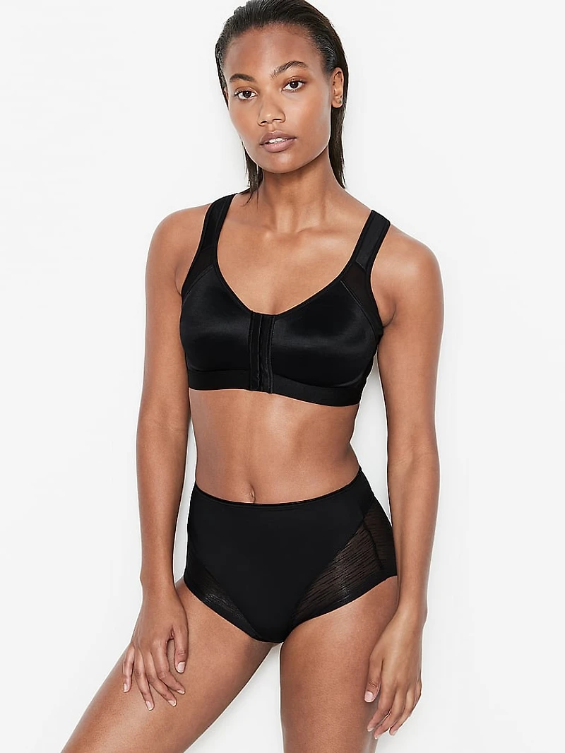 Moderate Compression Tummy Control Sheer Lace Shaper Panty