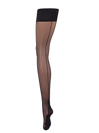 Plain Top Back Seam Hold Ups