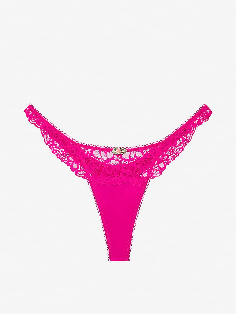 Butterfly Lace Thong Panty