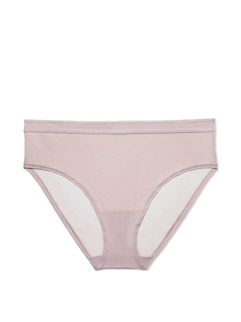 Sheer Mesh High Leg Brief Panty