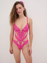 Butterfly Lace Teddy
