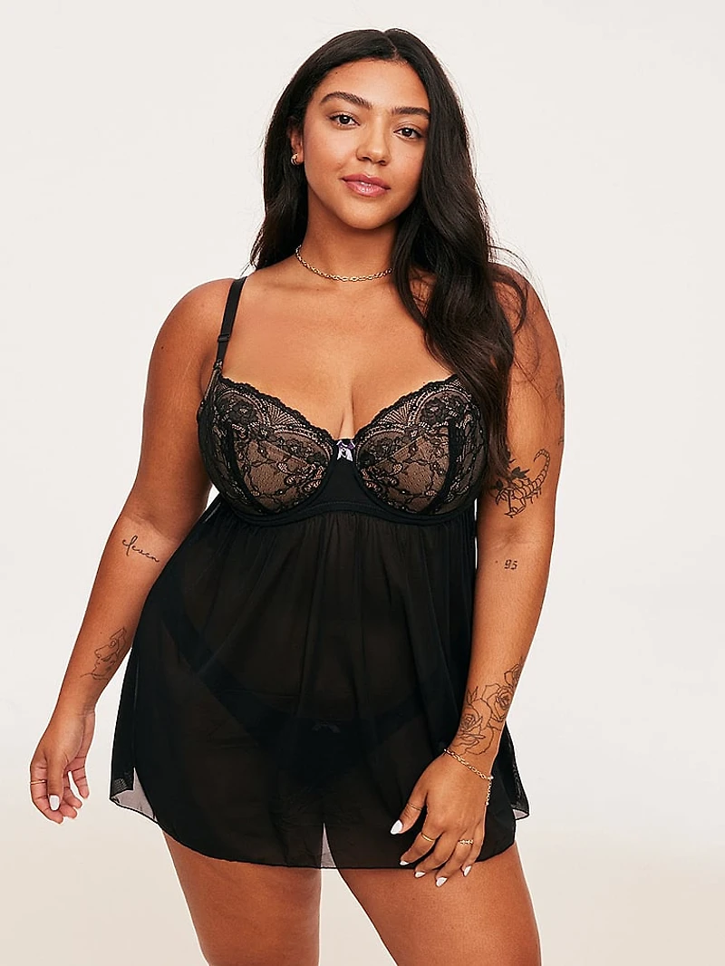 Ella Balconette Babydoll & Panty Set
