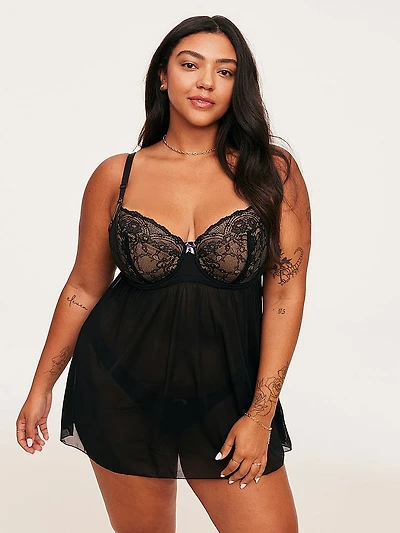 Ella Balconette Babydoll & Panty Set