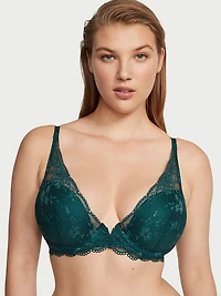 Lightly Lined Lace Plunge Bra