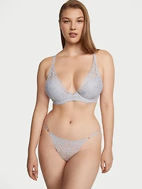 Lightly Lined Lace Plunge Bra