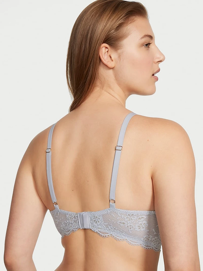 Lightly Lined Lace Plunge Bra