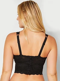 Never Say Curvy Plungie Longline Bralette