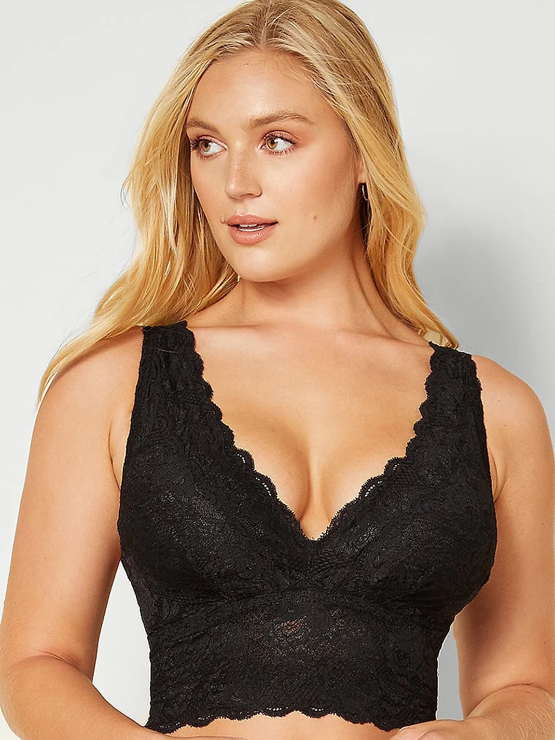 Never Say Curvy Plungie Longline Bralette