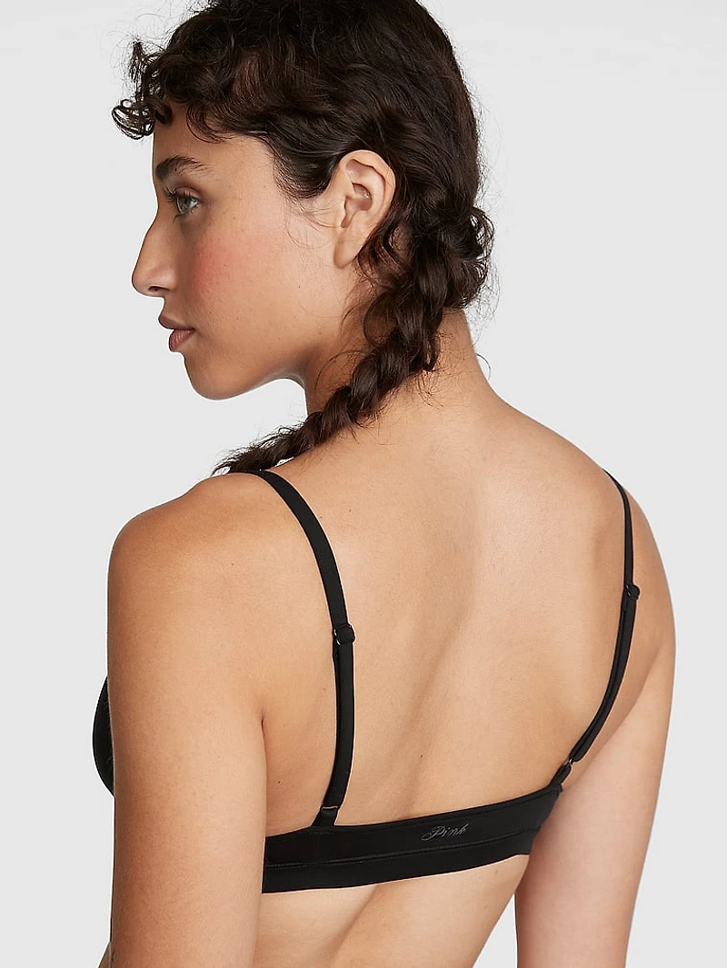 Powder Puff Cotton Triangle Bralette