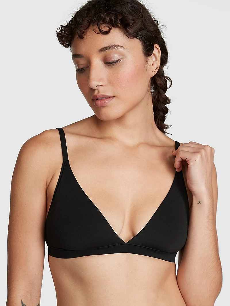Powder Puff Cotton Triangle Bralette