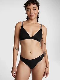Powder Puff Cotton Triangle Bralette