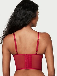 Midnight Affair Embroidery Push-Up Corset Top