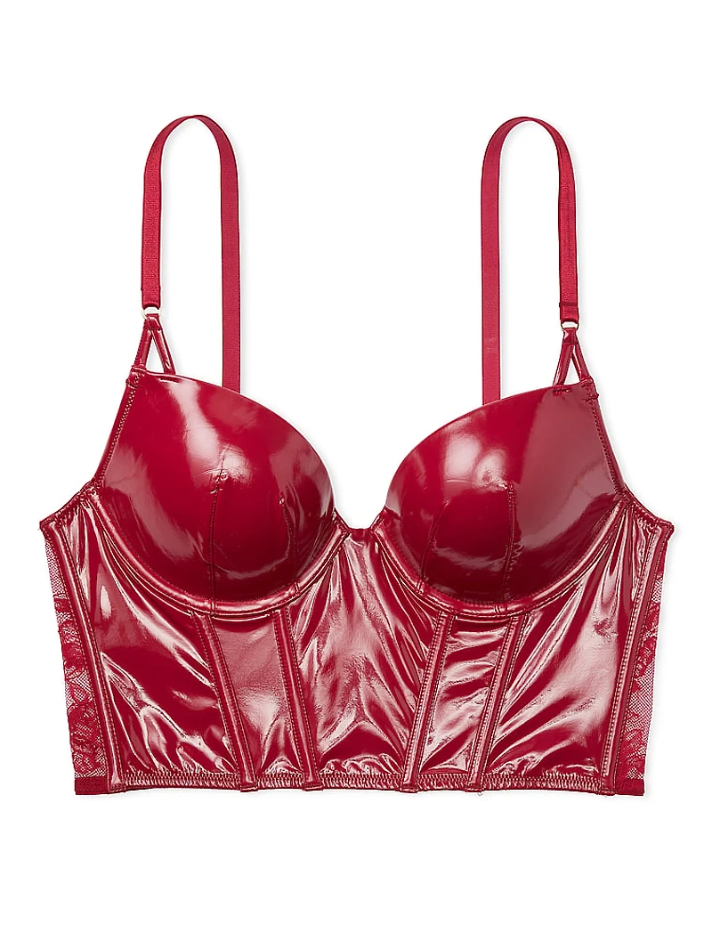 Double Shine Strap Push-Up Corset Top