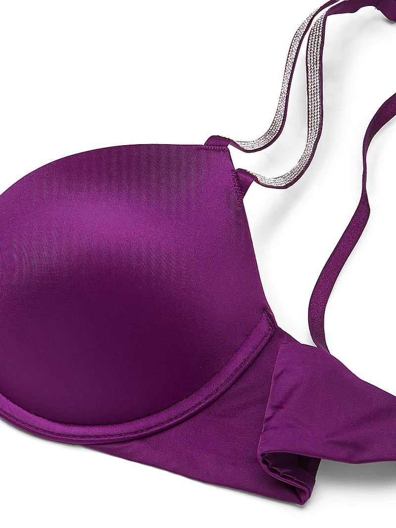Electric Orchid Shine Strap Push-Up Bra