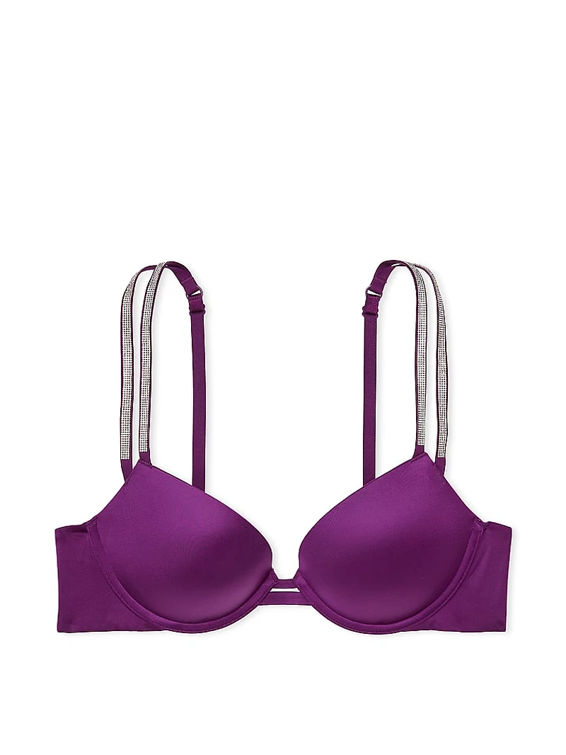 Electric Orchid Shine Strap Push-Up Bra