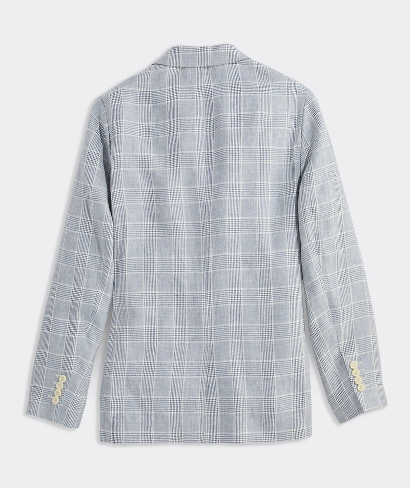 Helmsman Plaid Linen Blazer