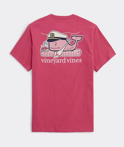 Lobster Bake Whale Short-Sleeve Pocket Tee