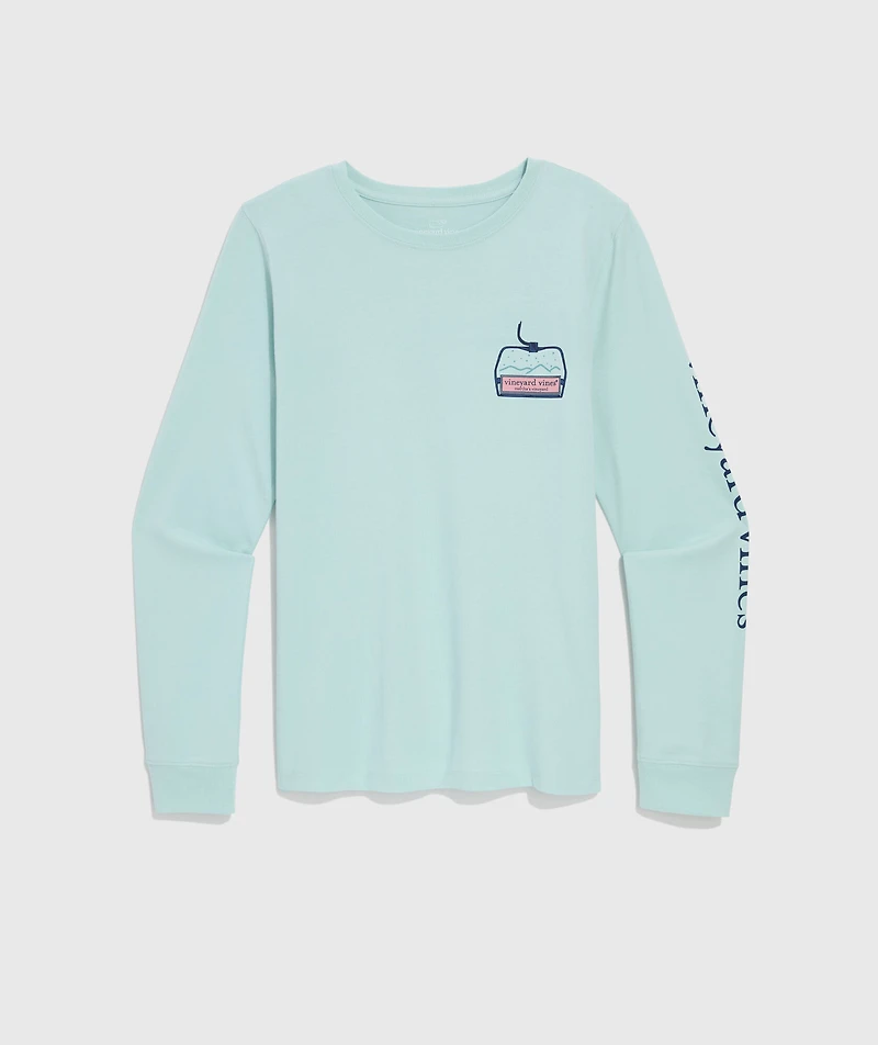 Ski Lift Logo Box Long-Sleeve Tee