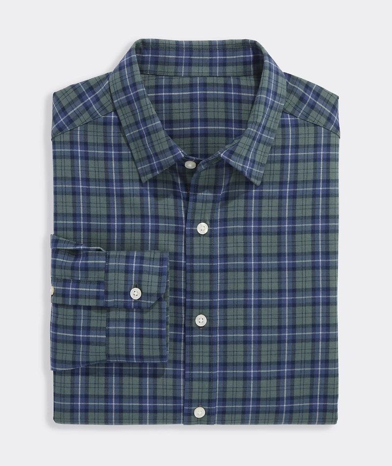 Performance Brushed Tech Twill Siasconset Plaid Shirt
