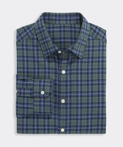 Performance Brushed Tech Twill Siasconset Plaid Shirt