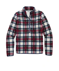 OUTLET Women's Printed Fuzzy Classic Half Zip