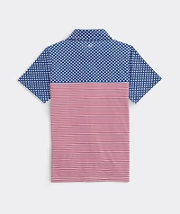 Boys' Americana Printed Sankaty Polo