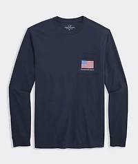 vineyard vines Americana Long-Sleeve Pocket Tee