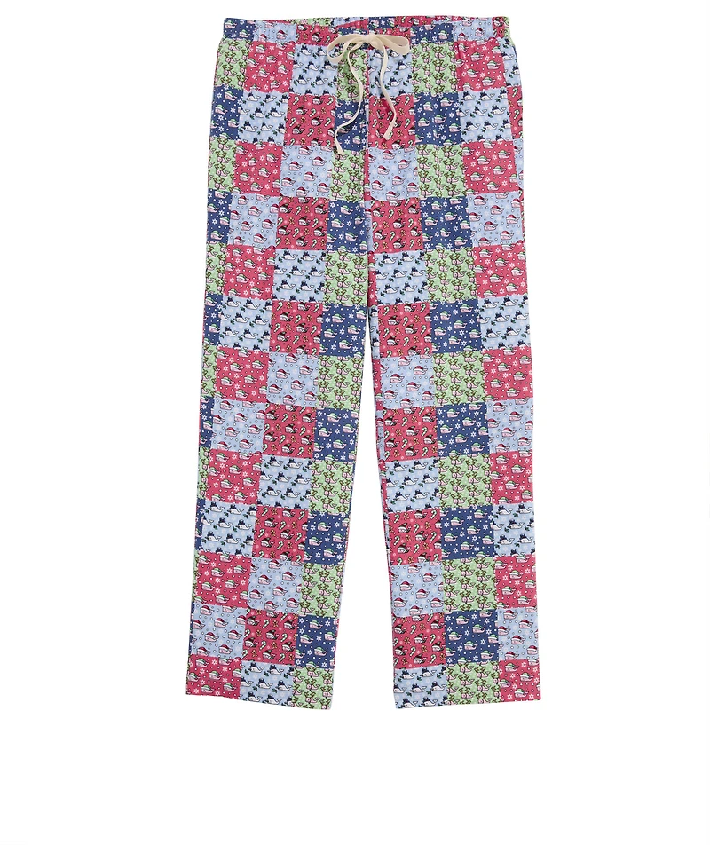 OUTLET Holiday Whale Patchwork Lounge Pants