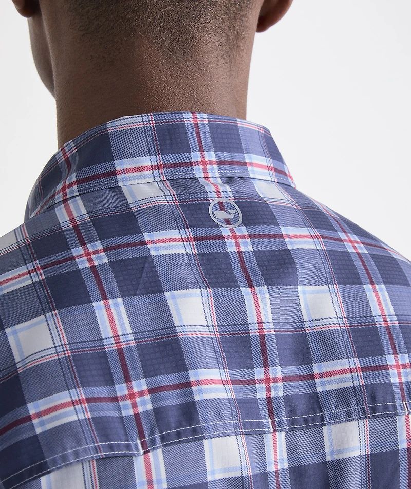 Markoe Plaid Performance Harbor Shirt