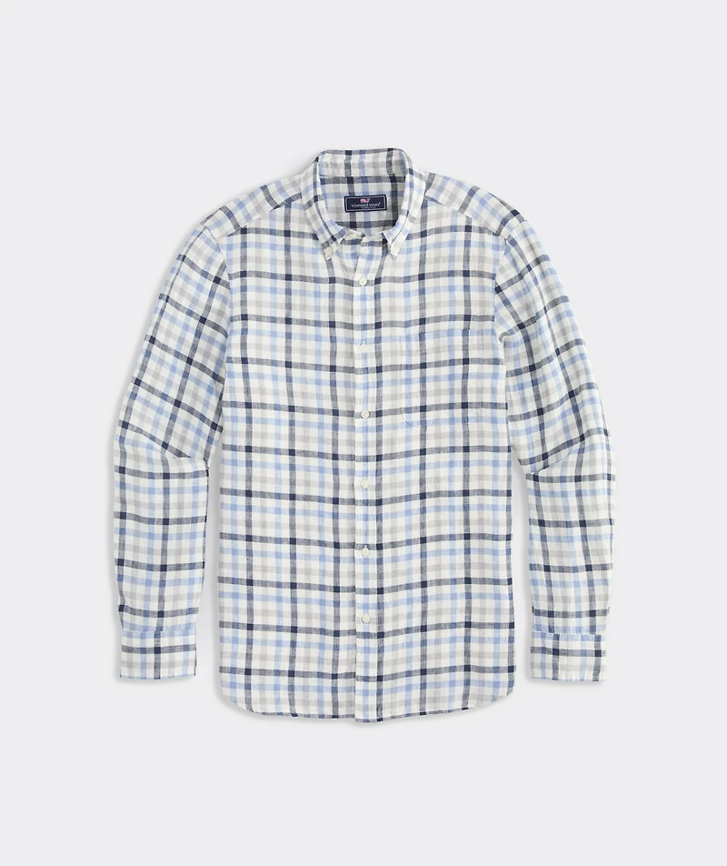 Windward Tattersall Linen Shirt