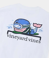Snowboard Whale Long-Sleeve Pocket Tee
