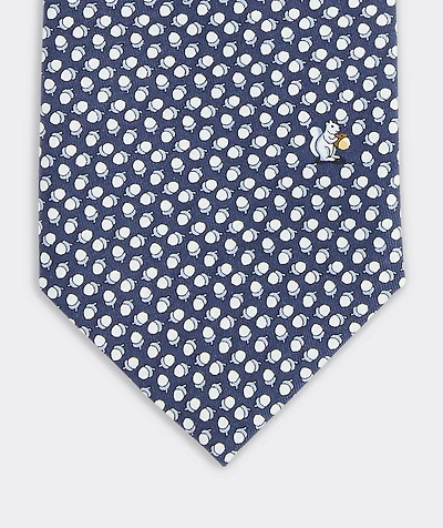 Squirrel & Acorns Silk Tie