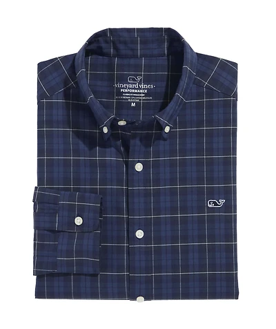 OUTLET Performance Twill Plaid Shirt