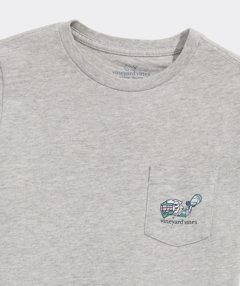 Boys' Lacrosse Goalie Short-Sleeve Pocket Tee