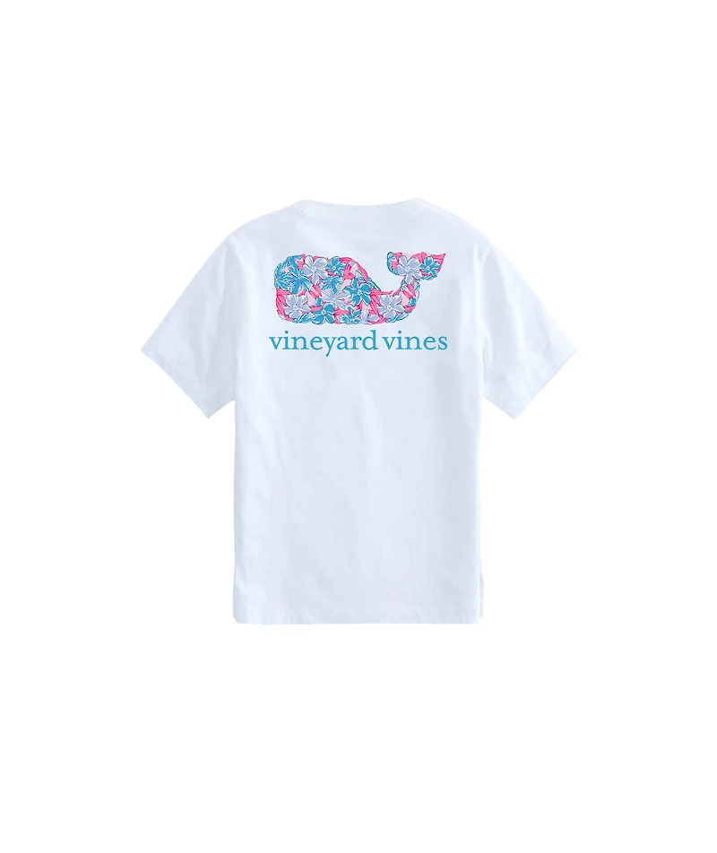 OUTLET Kids' Oleander Allover Whale Fill Short-Sleeve Pocket Tee