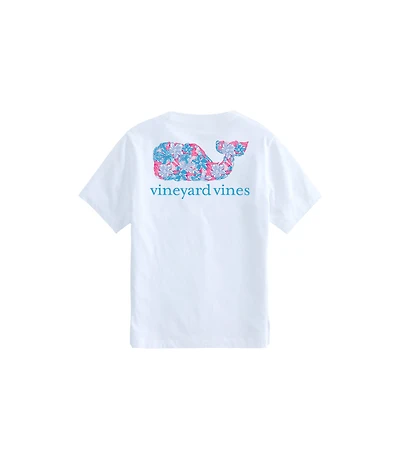 OUTLET Kids' Oleander Allover Whale Fill Short-Sleeve Pocket Tee