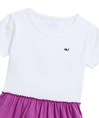 OUTLET Girls' Tiered Tee Short-Sleeve Dress