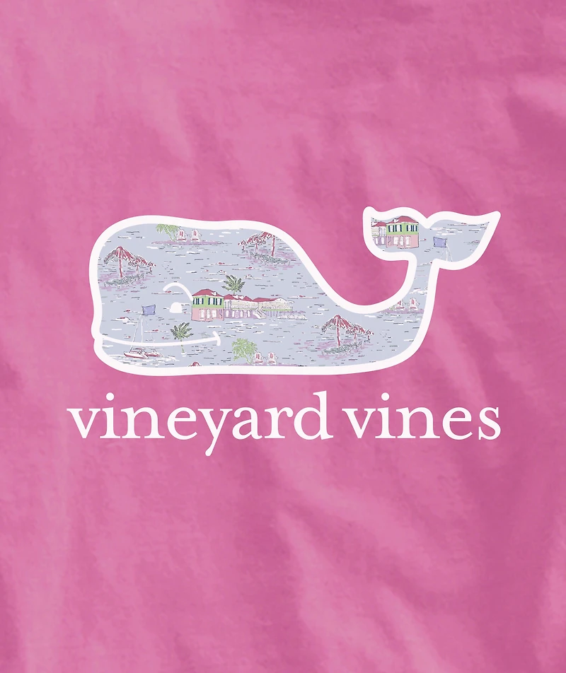 OUTLET Women's BVI Scenic Whale Long-Sleeve Pocket Tee