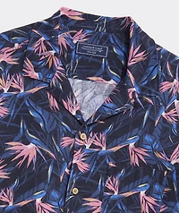 Birds of Paradise Linen Blend Short-Sleeve Cabana Shirt
