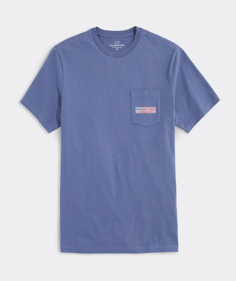 Classic USA Logo Box Short-Sleeve Pocket Tee